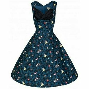 Lindy Bob orphelia blue bird dress size M